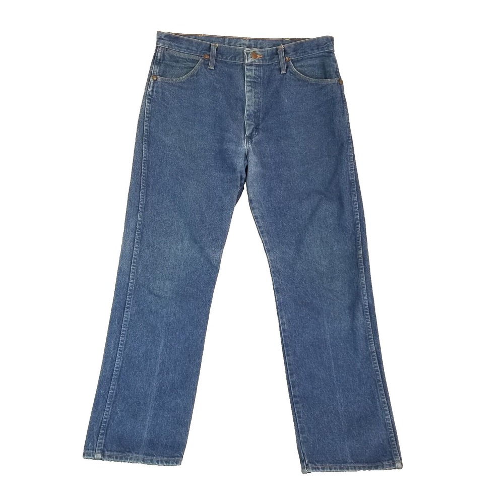 Wrangler jeans mens 36x30 regular straight Cowboy cut blue denim pants 13MWZ USA